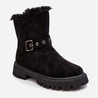 Жіночі зимові черевики високі Vinceza Morcos 37 Чорні (5905677957075) - зображення 2