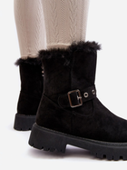 Жіночі зимові черевики високі Vinceza Morcos 37 Чорні (5905677957075) - зображення 8