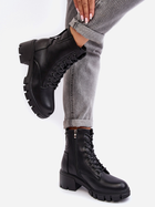 Жіночі зимові черевики високі Vinceza Evrarda 36 Чорні (5905677956832) - зображення 3
