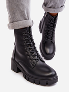 Жіночі зимові черевики високі Vinceza Evrarda 36 Чорні (5905677956832) - зображення 8