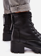Жіночі зимові черевики високі Vinceza Evrarda 36 Чорні (5905677956832) - зображення 10