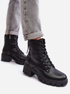 Жіночі зимові черевики високі Vinceza Evrarda 38 Чорні (5905677956856) - зображення 5