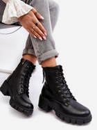 Жіночі зимові черевики високі Vinceza Evrarda 38 Чорні (5905677956856) - зображення 6