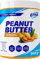 Masło orzechowe 6PAK Nutrition Peanut Butter Smooth 908 g (5902811803366) - obraz 1