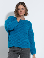 Sweter damski luźny Fobya F1499 40/42 Granatowy (5903707146987) - obraz 1