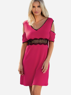 Нічна сорочка жіноча DKaren Slip Rikki XS Рожева (5903251373679) - зображення 1