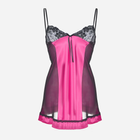 Еротична жіноча сукня DKaren Slip Roxy XL Темно-рожева (5901780675400) - зображення 1