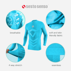 Koszulka męska termiczna długi rękaw Sesto Senso CL40 S/M Niebieska (5904280038003) - obraz 8