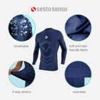 Koszulka męska termiczna długi rękaw Sesto Senso CL40 S/M Granatowa (5904280038065) - obraz 8