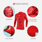 Koszulka męska krótki rękaw Sesto Senso CL39 XXL/XXXL Czerwona (5904280037907) - obraz 8