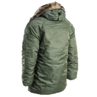 Куртка парка Аляска с мехом US N3B TEESAR® PARKA Оливковая S - изображение 6