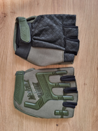 Тактические перчатки без пальцев Mechanix Mpact , Олива, - изображение 7