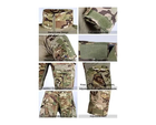 Тактичний комплект військового одягу Brutal's Multicam, убакс з довгим рукавом та налокітниками, штани з наколінниками+ куртка M65 Мультикам р.XL - зображення 3