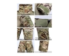 Тактичний комплект зимового військового одягу Brutal's Multicam, убакс з довгим рукавом та налокітниками, штани з наколінниками+ куртка G8 Мультикам р.S - зображення 3