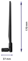 Антена всеспрямована Qoltec 4G LTE 7dBi Black (5901878570181) - зображення 4