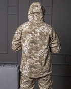 Чоловіча куртка Soft Shell піксель на Флісі вітрозахисна Демісезонна з липучками під шеврон 2XL - зображення 6