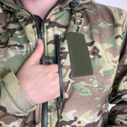 Мужская Куртка 5.11 Soft Shell на флисе / Верхняя Одежда с защитой от влаги мультикам размер S - изображение 8
