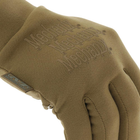 Защитные Перчатки Mechanix ColdWork Base Layer Gloves на флисе / Утепленные Перчатки SoftShell койот размер L - изображение 7