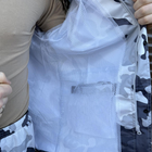 Нейлоновий костюм Куртка + Штани білий мультикам / Водонепроникний Комплект розмір 4XL зріст 190 см - зображення 6
