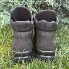 Высокие Кожаные Кроссовки черные / Демисезонная Обувь с защитой от влаги размер 39 - изображение 3
