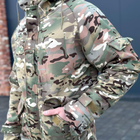 Зимова чоловіча Куртка Softshell із Капюшоном та функціональними Кишенями мультикам розмір XL - зображення 1