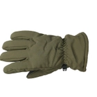 Плотные зимние перчатки SoftShell на флисе с сенсорными вставками олива размер универсальный L/XL - изображение 6