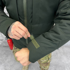 Мужской бушлат с подкладкой OMNI-HEAT и силиконовым утеплителем 150 / Зимняя куртка Oxford олива размер S - изображение 8