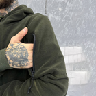 Мужская флисовая кофта с капюшоном и карманами Logos tactical / Плотная Флиска олива размер M - изображение 5