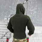 Мужская флисовая кофта с капюшоном и карманами Logos tactical / Плотная Флиска олива размер 2XL - изображение 3