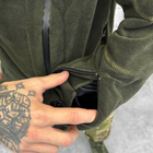 Мужская флисовая кофта с капюшоном и карманами Logos tactical / Плотная Флиска олива размер M - изображение 6