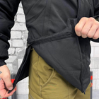 Чоловічі зимові куртки на силіконі з атласною підкладкою / Верхній одяг з матеріалу грета чорний розмір M - зображення 6