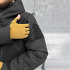 Чоловіча зимова куртка грета з підкладкою OMNI-HEAT / Верхній одяг з силіконовим утеплювачем чорний розмір XL - зображення 7
