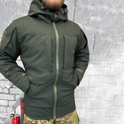 Чоловічий бушлат з підкладкою OMNI-HEAT та силіконовим утеплювачем 150 / Зимова куртка Oxford олива розмір M - зображення 3
