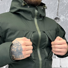 Чоловічий бушлат з підкладкою OMNI-HEAT та силіконовим утеплювачем 150 / Зимова куртка Oxford олива розмір M - зображення 7