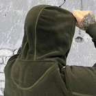 Мужская флисовая кофта с капюшоном и карманами Logos tactical / Плотная Флиска олива размер S - изображение 4