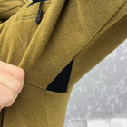 Мужская флисовая кофта с капюшоном и карманами Logos tactical / Плотная Флиска койот размер L - изображение 7