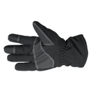 Плотные зимние перчатки SoftShell на флисе с сенсорными вставками черные размер универсальный L/XL - изображение 6
