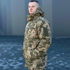 Чоловічий зимовий Костюм "Кордон-6" Куртка + Штани / Польова форма на флісі саржа піксель розмір M - зображення 3