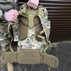 Большой рюкзак 75 л с креплением Molle / Ранец с ремнями для крепления спального мешка мультикам - изображение 4