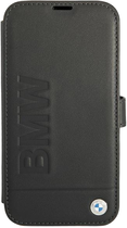Etui z klapką BMW Signature do Apple iPhone 13/13 Pro Black (3666339022631) - obraz 1