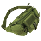 Тактическая сумка -бананка 5L поясная green/ Система MOLLE/ плечевая/ армейская - изображение 3