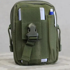 Тактическая сумка -подсумок для телефона khaki/ система MOLLE/ органайзер/ кордура - изображение 4