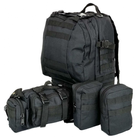 Рюкзак тактический 50L black +3 подсумки / штурмовой/ армейский - изображение 4