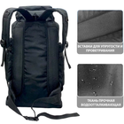 Рюкзак тактический 70L black/ водонепроницаемый - изображение 10