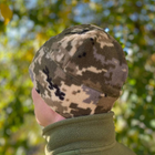 Флісова зимова тактична шапка M-KET Піксель чоловіча та жіноча розмір 58-59 - зображення 3