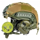 Комплект наушники Earmor M32 с усилеными креплениями и каска - шлем Fast в кавере пиксель тактический, защитный, пуленепробиваемый, кевларовый, защита по NATO - NIJ IIIa (ДСТУ кл.1), размер M-L - изображение 2