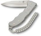 Нож Victorinox Evoke Alox 136 мм 5 функций темляк Рифленный серый (0.9415.D26) - изображение 4