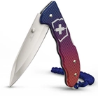 Нож Victorinox Evoke Alox 136 мм 5 функций темляк Рифленный сине-красний градиент (0.9415.D221) - изображение 6