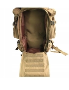 Рюкзак сумка 70 л Койот нейлон 600D Оксфорд із базою для модульної системи (Molle) дволямковий зі зносостійкого водонепроникного матеріалу - зображення 8
