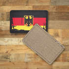 Шеврон Флаг Германии с гербом, Винтаж, 8х5, на липучке (велкро), патч печатный - изображение 4
